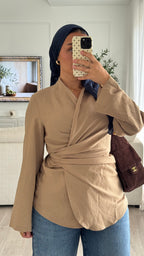 Chemise cache-coeur | Sable