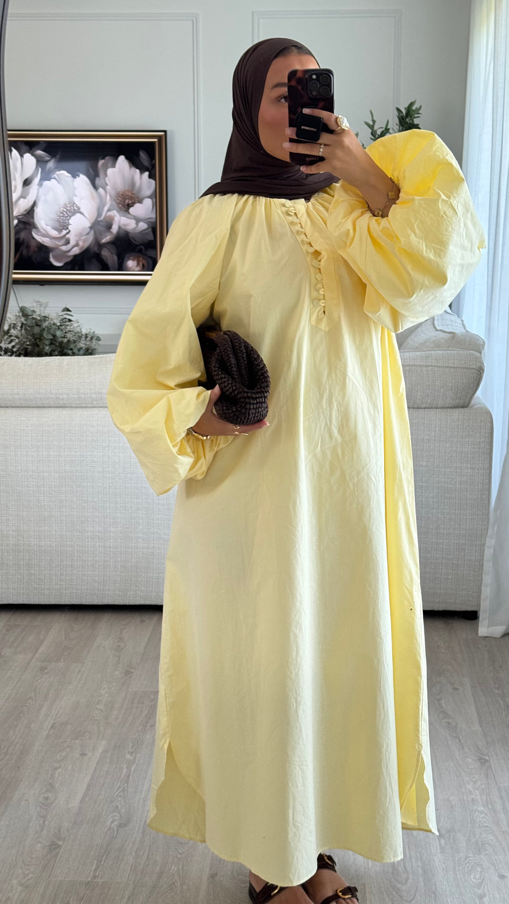 Robe 100% cotton | Jaune