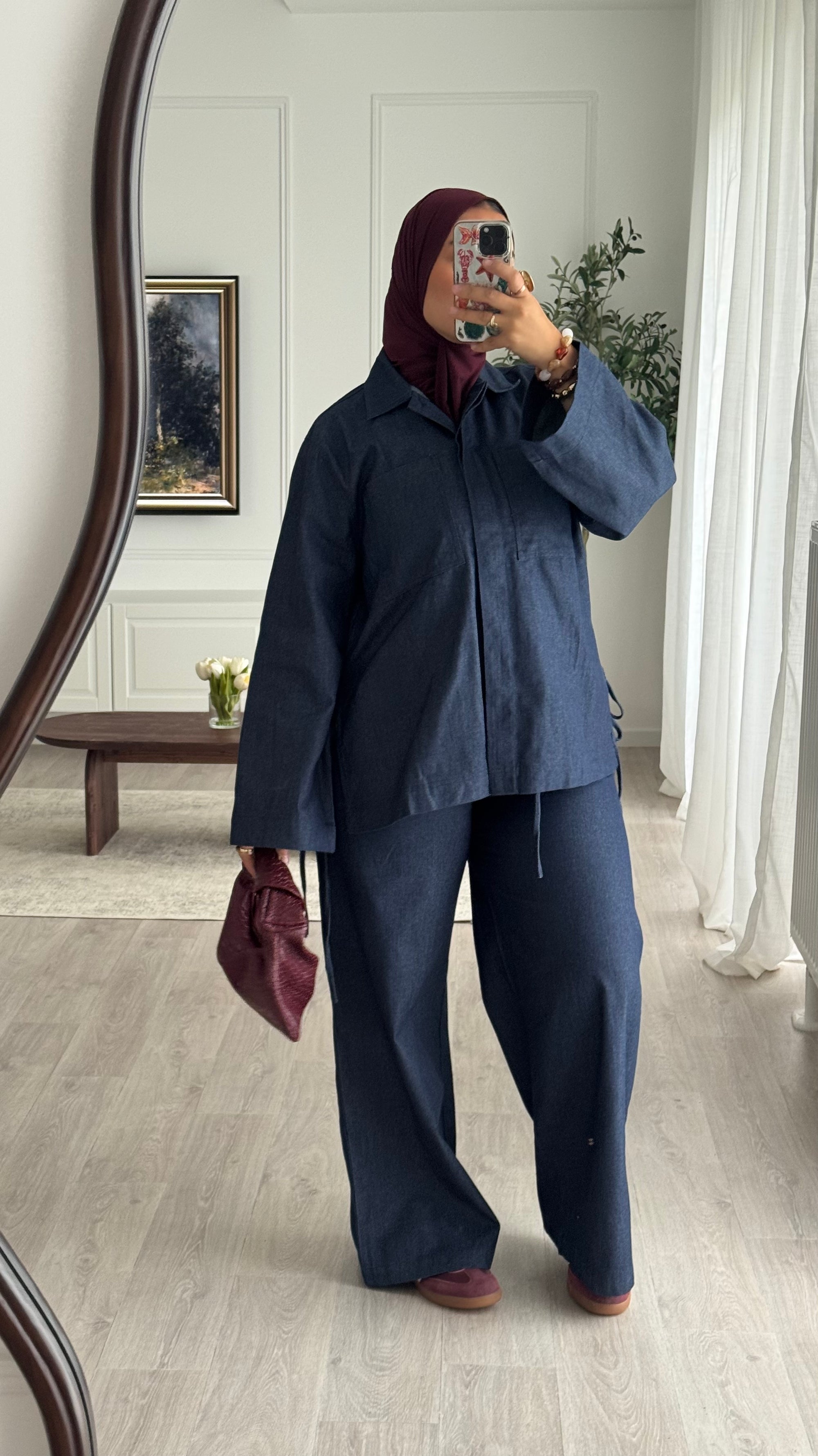 Ensemble Jeans oversize | Bleu