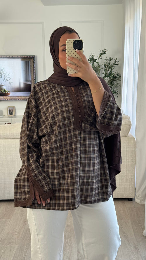 Blouse Beldi | Chocolat
