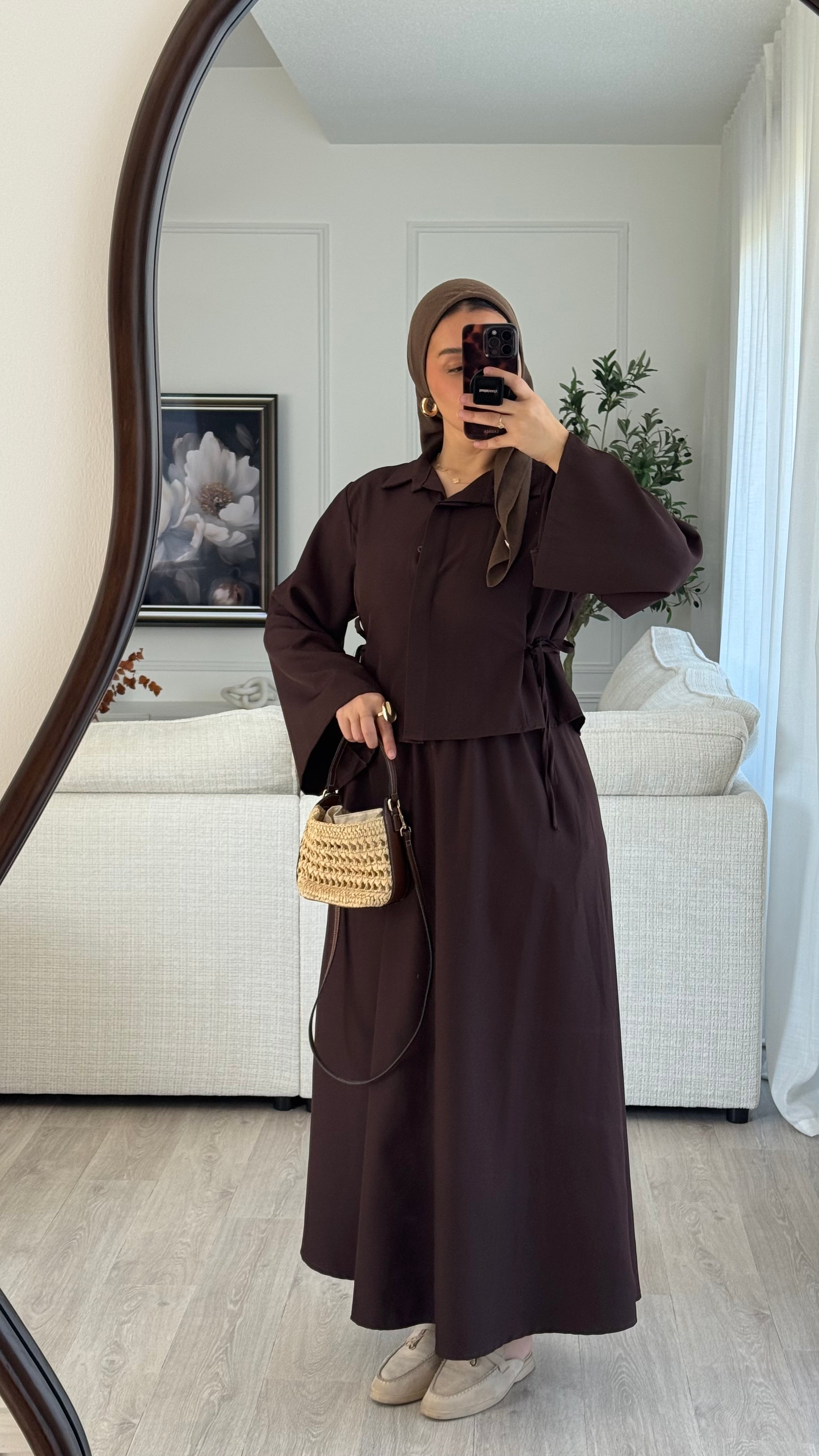 Ensemble jupe Malak | Marron