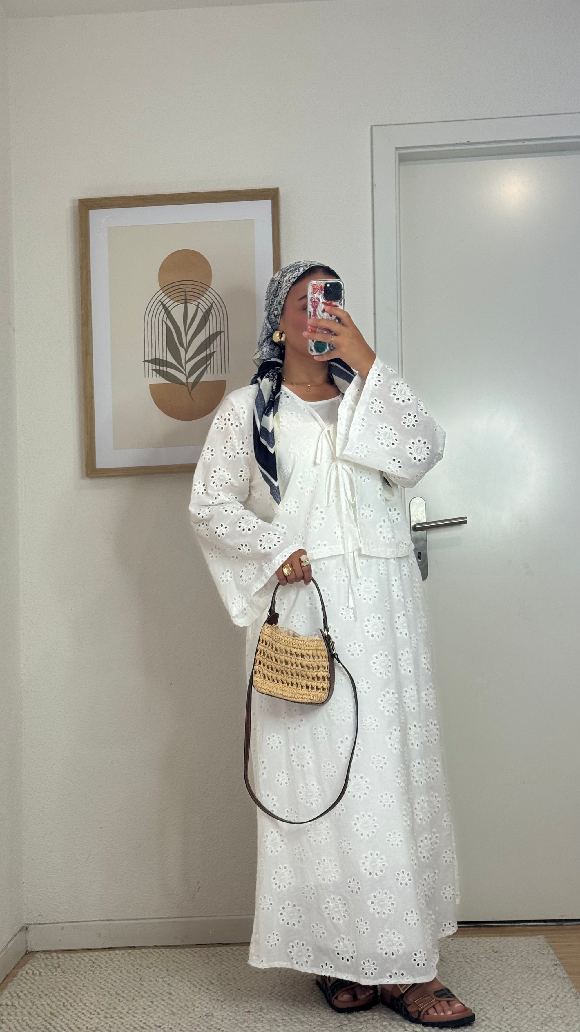 Ensemble Jupe ajouré 100% cotton