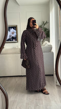 Robe à pois Kayna | Chocolat