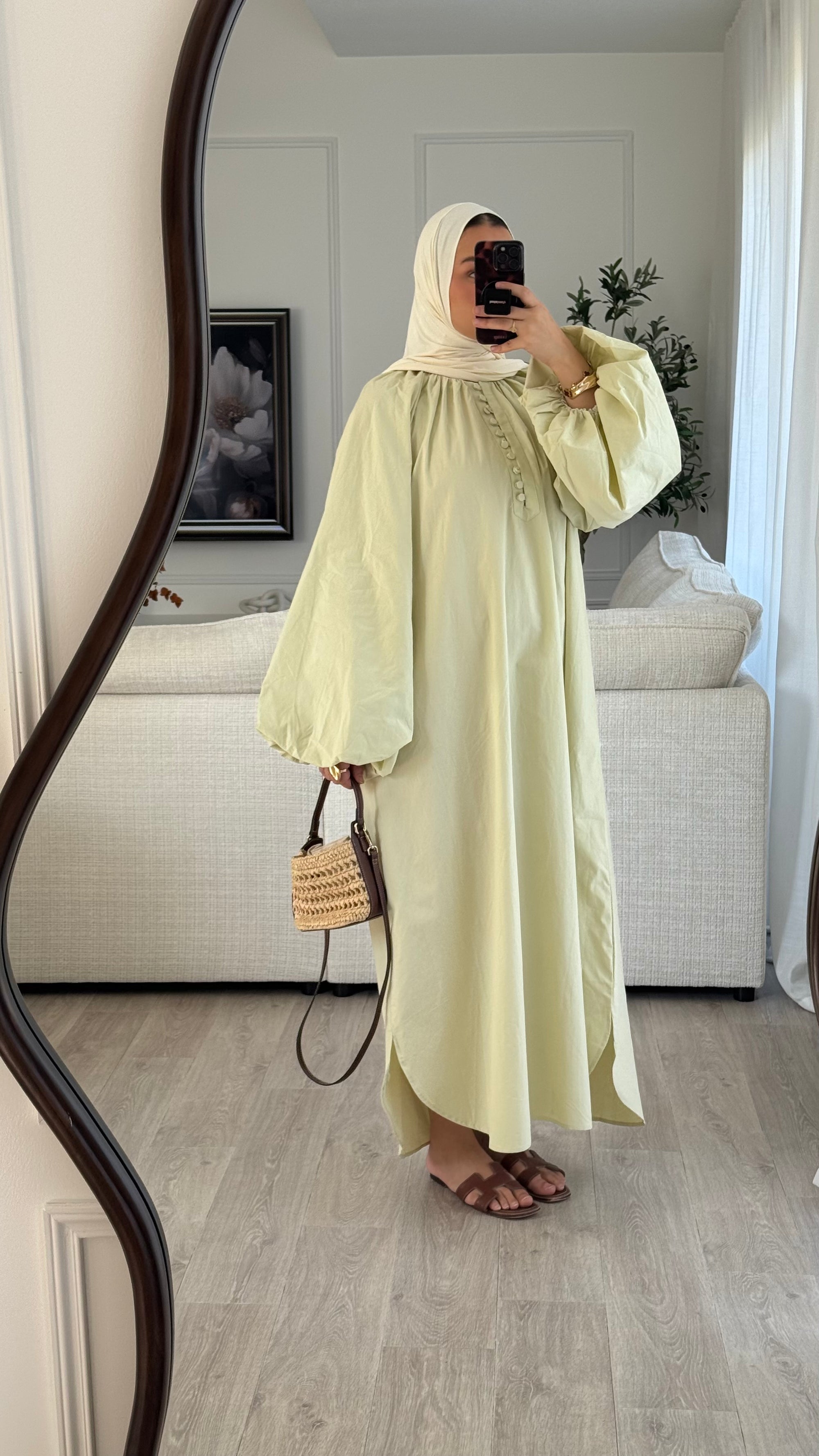 Robe 100% cotton | Vert