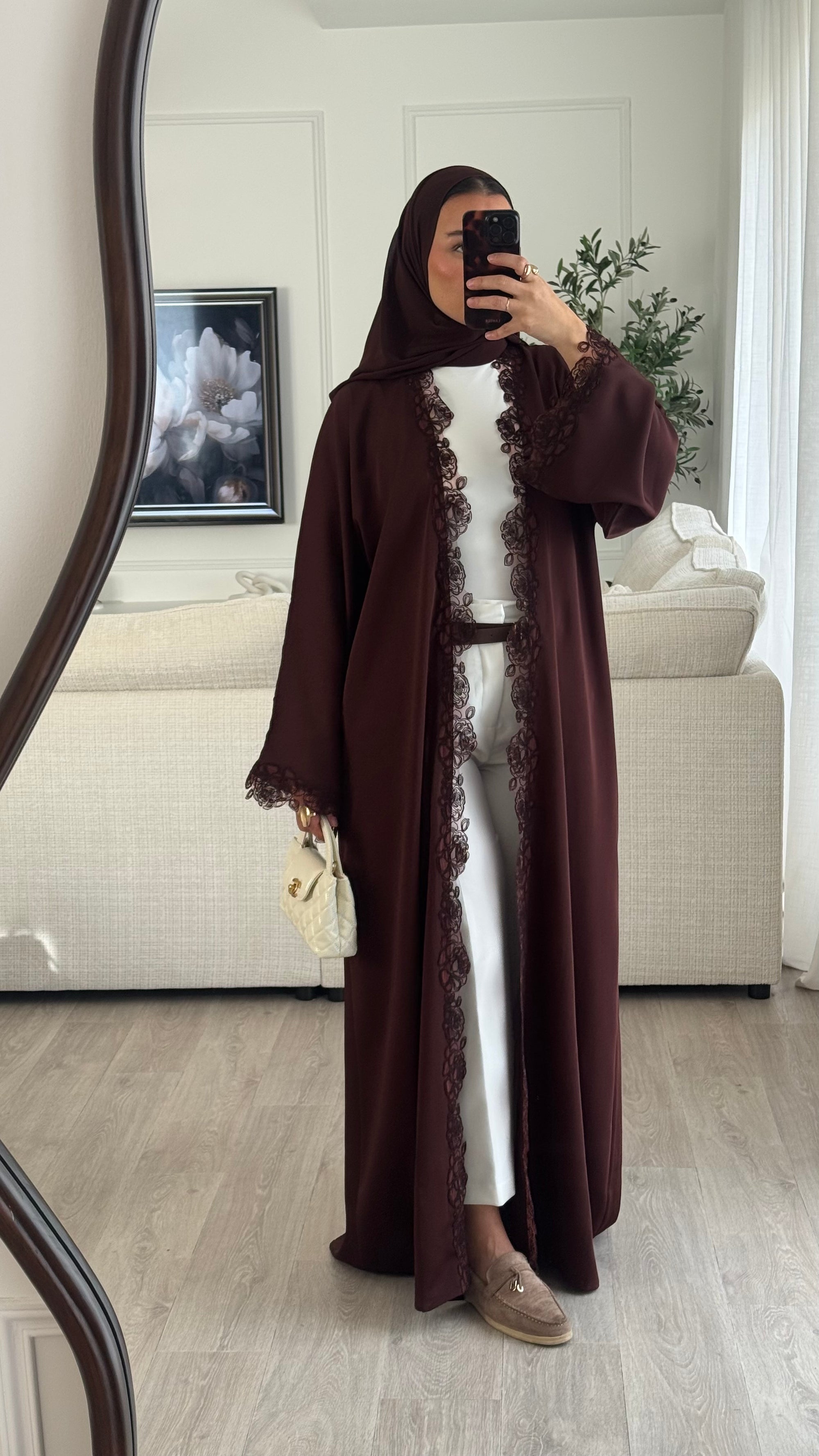 Abaya Lace | Chocolat [Édition spéciale – Création Dubaï]