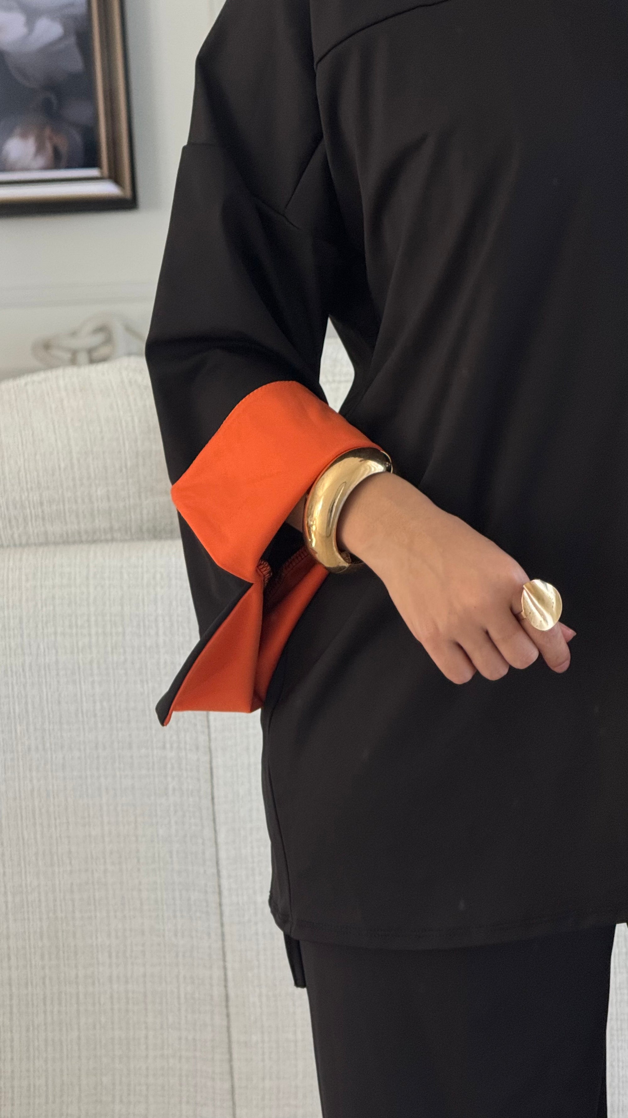 Burkini Lycia | Noir - Orange