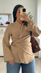 Chemise cache-coeur | Sable