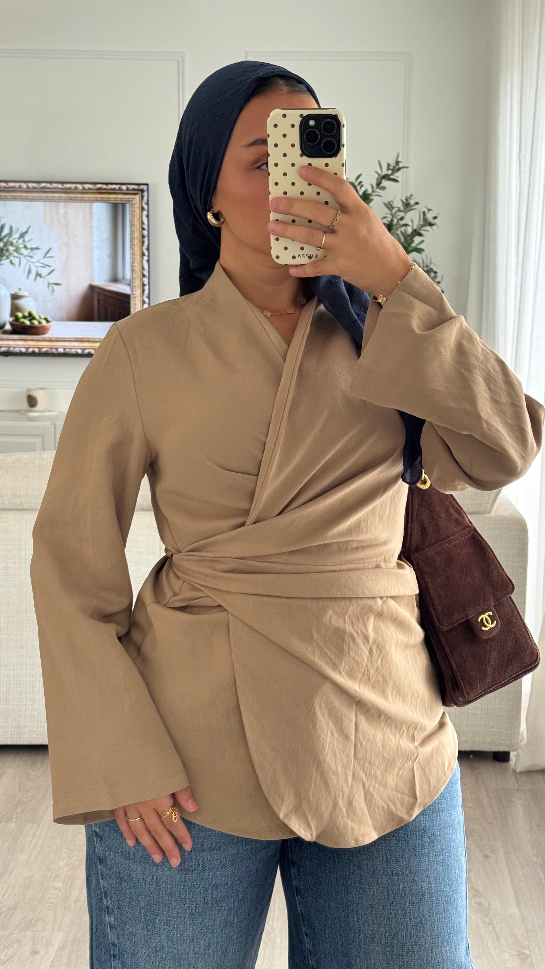 Chemise cache-coeur | Sable