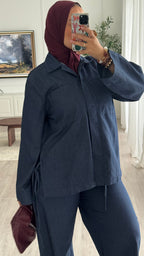 Ensemble Jeans oversize | Bleu