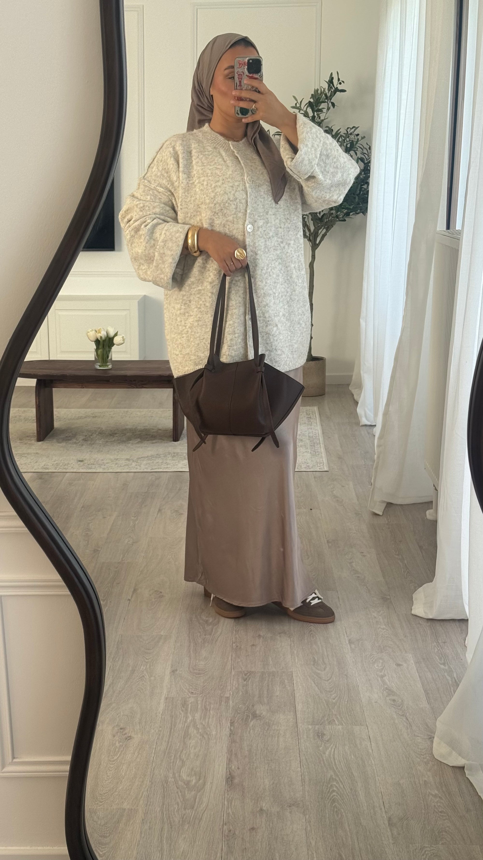 Gilet Cocoon | Beige chiné