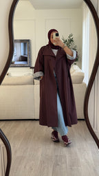 Trench Long Oversize | bordeaux