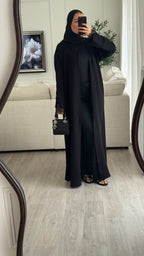 Abaya Ghadeer | Noir [Édition spéciale – Création Dubaï]