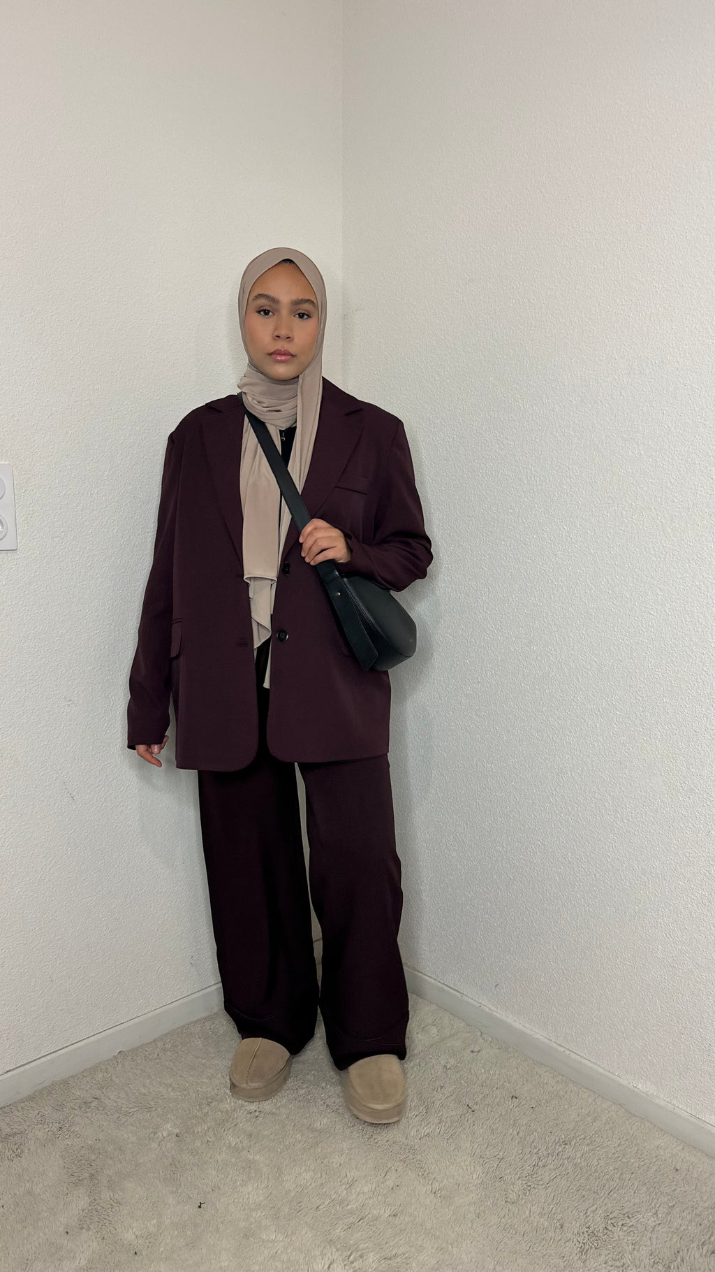 Blazer Kylie à fentes Chocolat