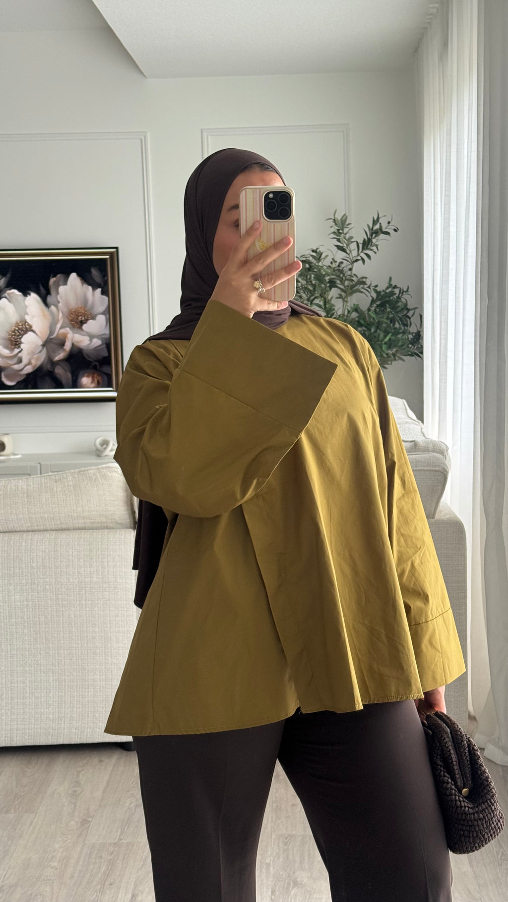 Blouse fentes | Olive