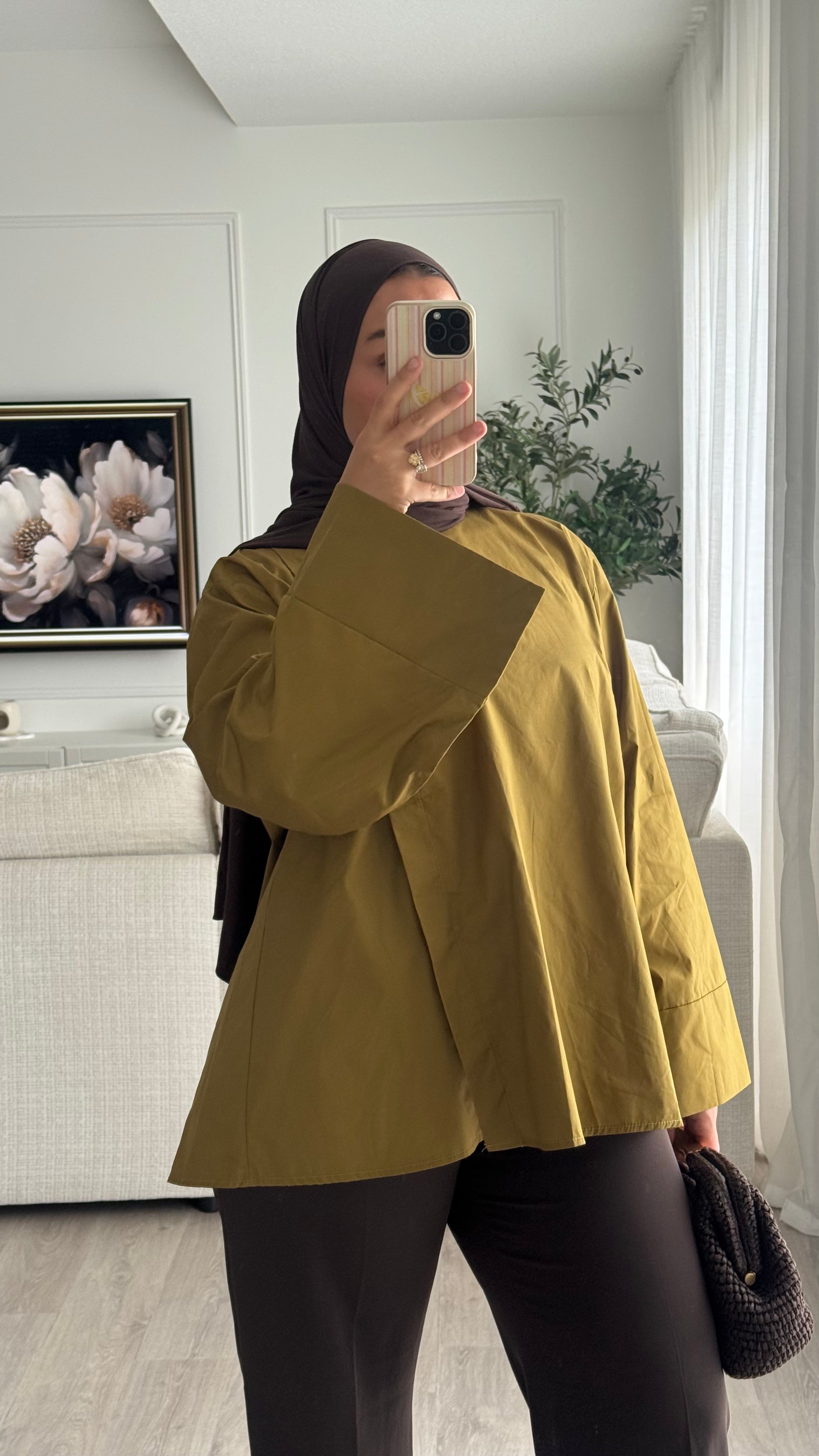 Blouse fentes | Olive