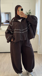Veste oversize | Chocolat