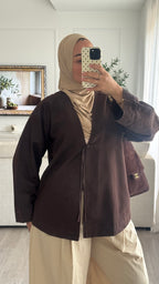 Gilet en Jeans | Chocolat
