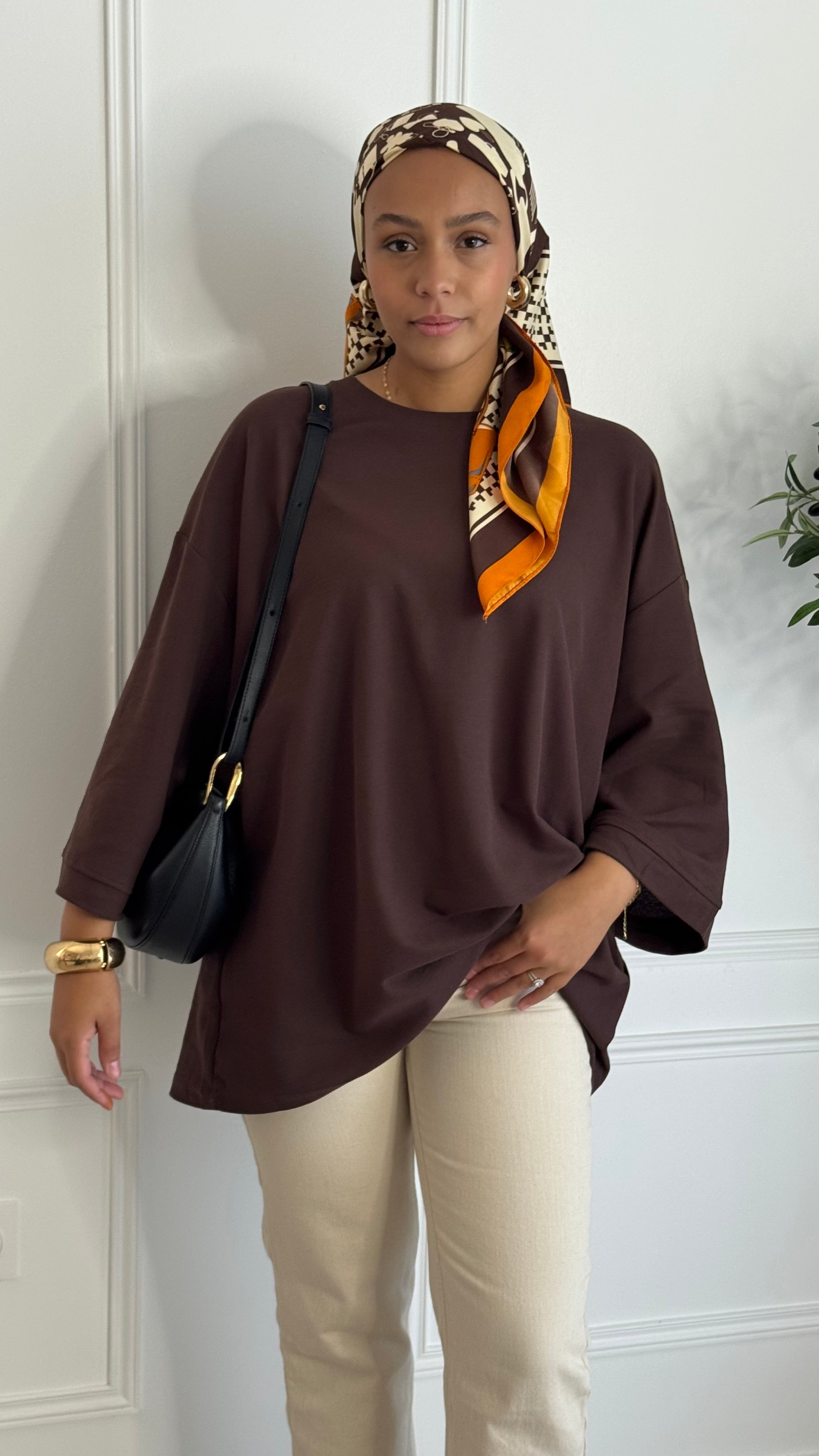 T-Shirt oversize l Chocolat