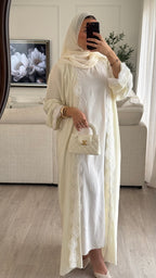 Abaya Al Maha | Écru [ Édition spéciale – Création Dubaï]