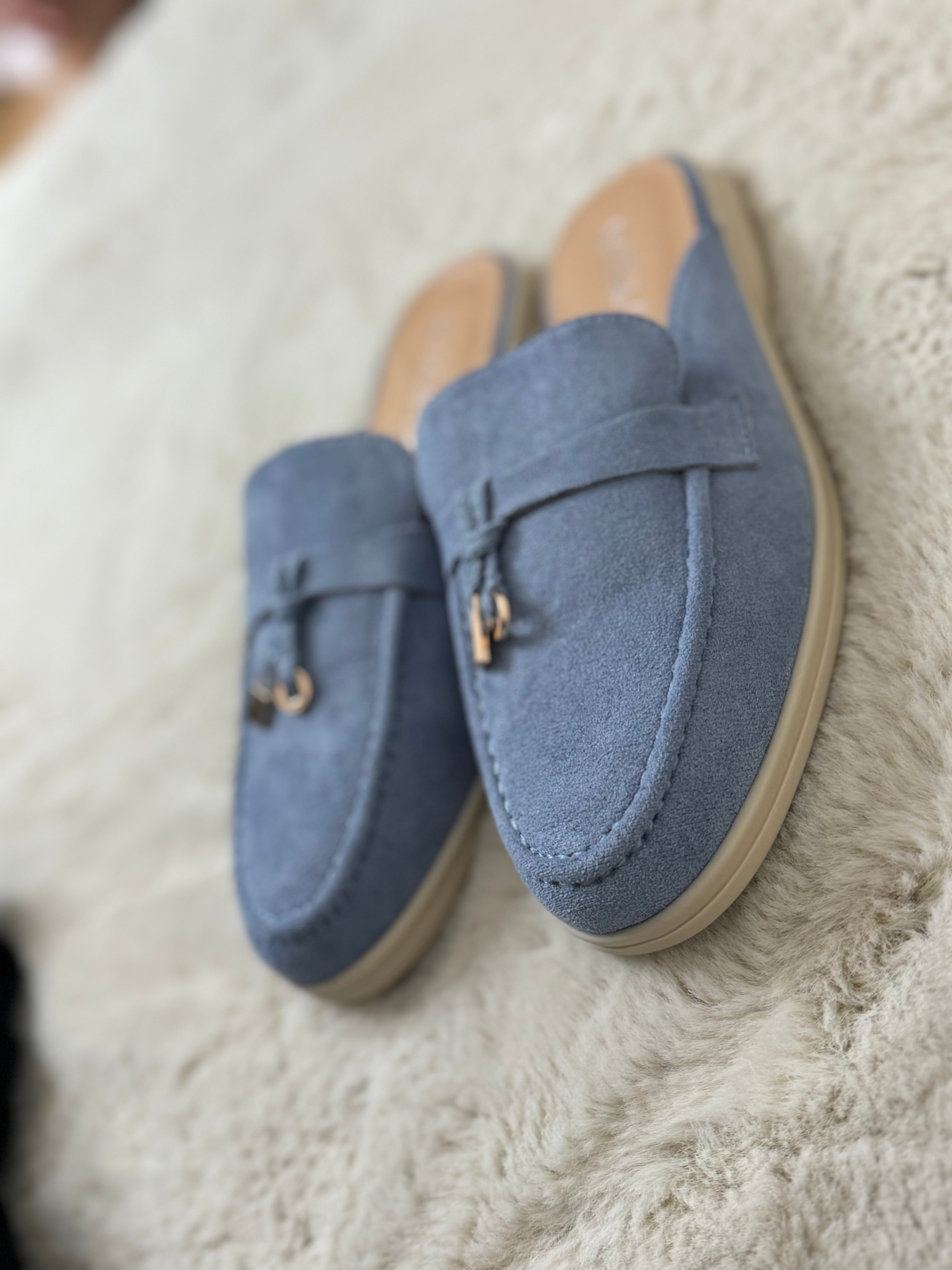 Mules Piana Bleu