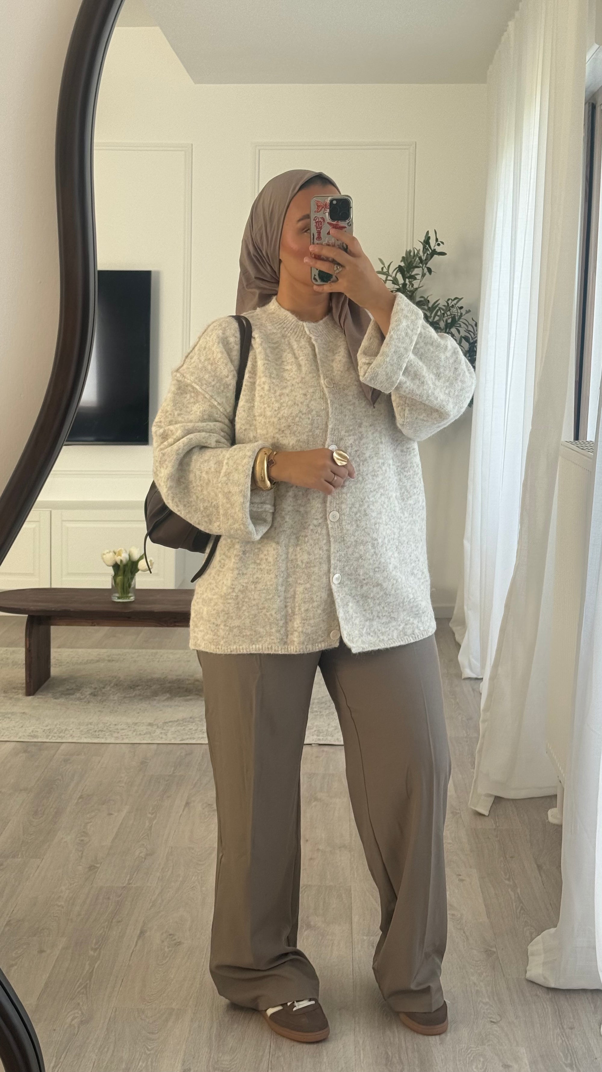 Gilet Cocoon | Beige chiné