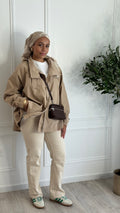 Oversized Camel Trench Coat