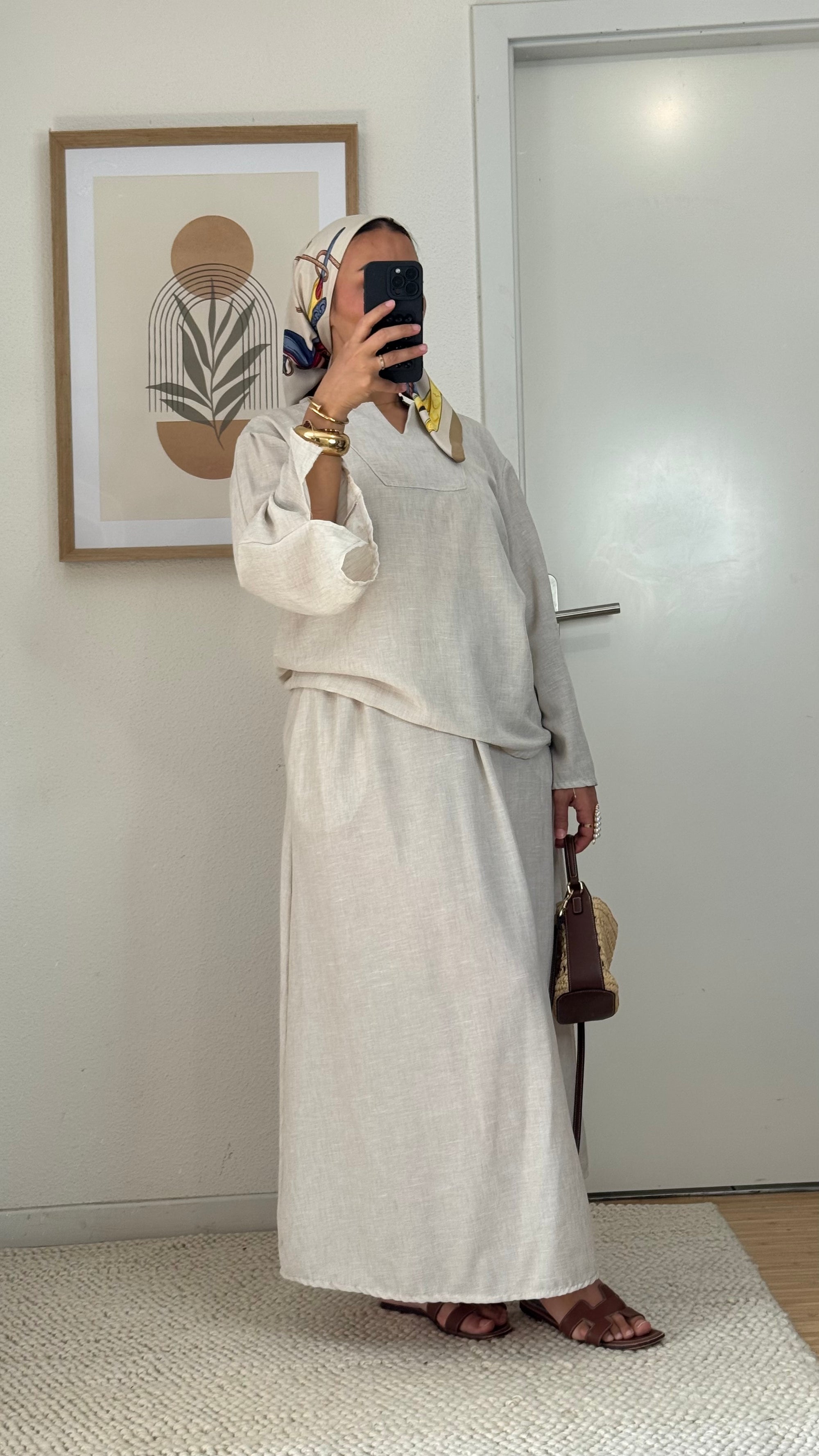 Naïa Skirt Set | Sand