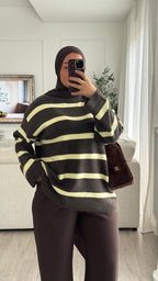 Pull Oversize Miya | Choco-Jaune