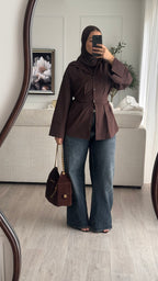 Chemise Sablier | Chocolat