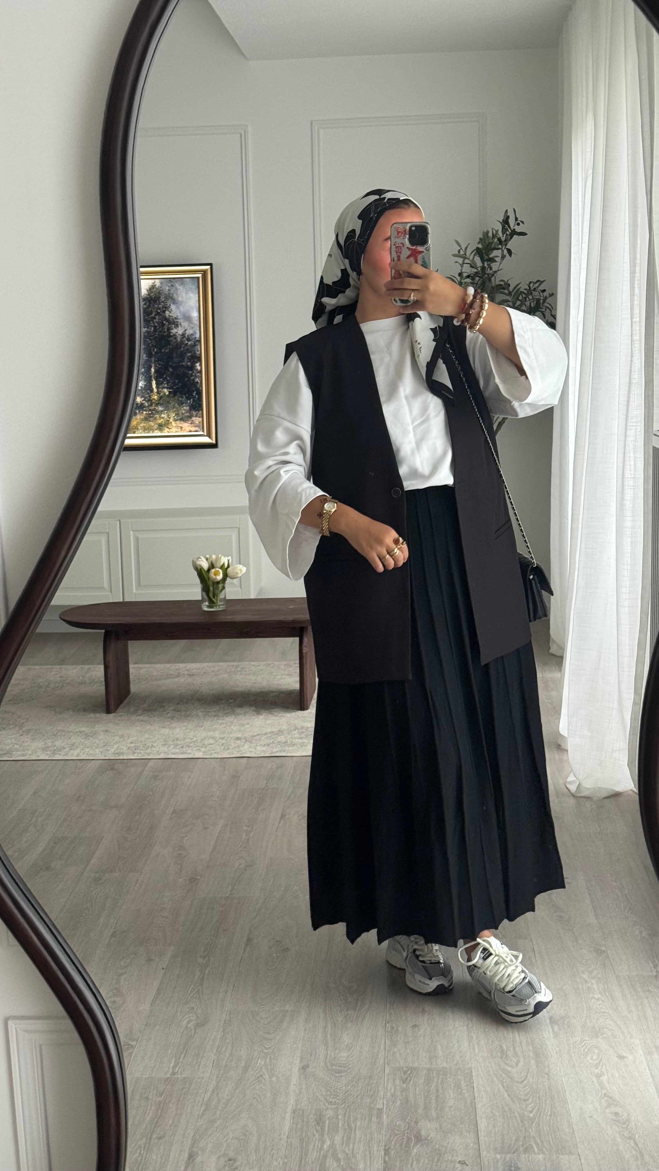 Aida sleeveless blazer | Black
