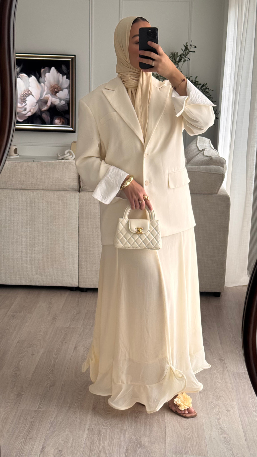 Jupe à volant | Ecru