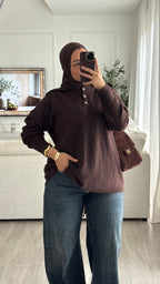 Pull Polo | Chocolat