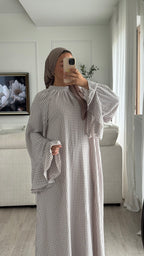 Robe Vichy | Taupe