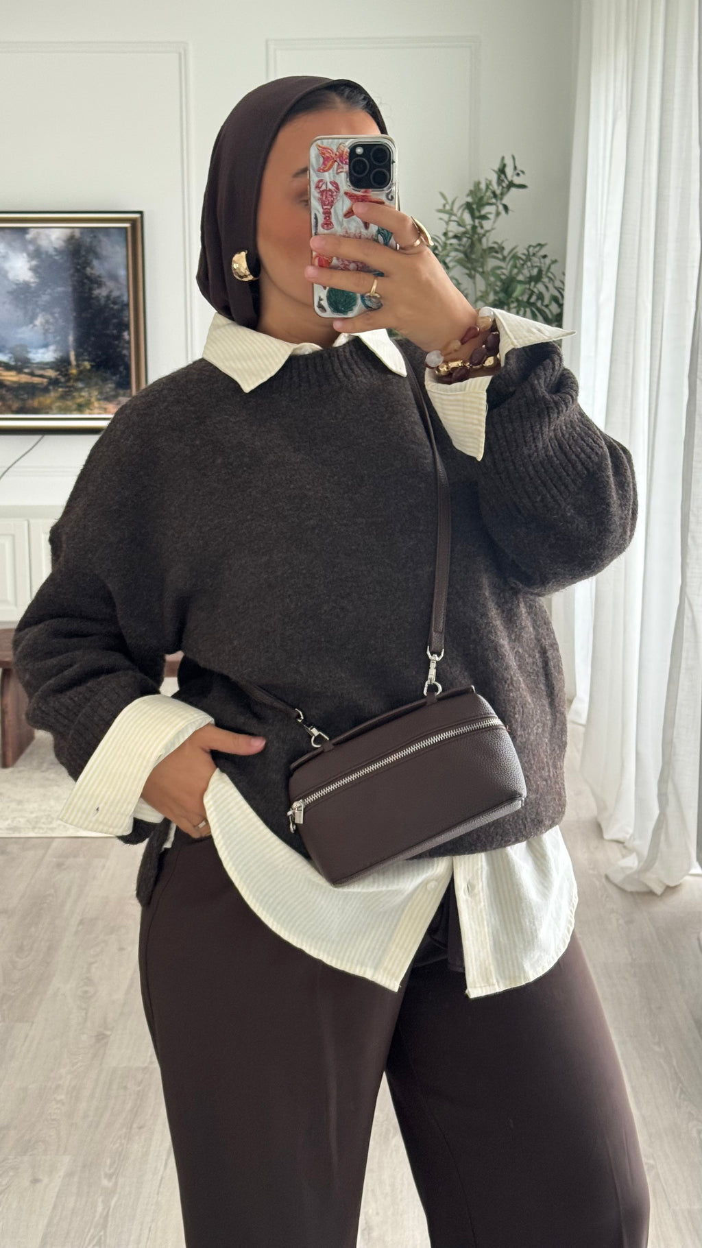 Pull Oversize Maya | Chocolat