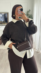 Pull Oversize Maya | Chocolat