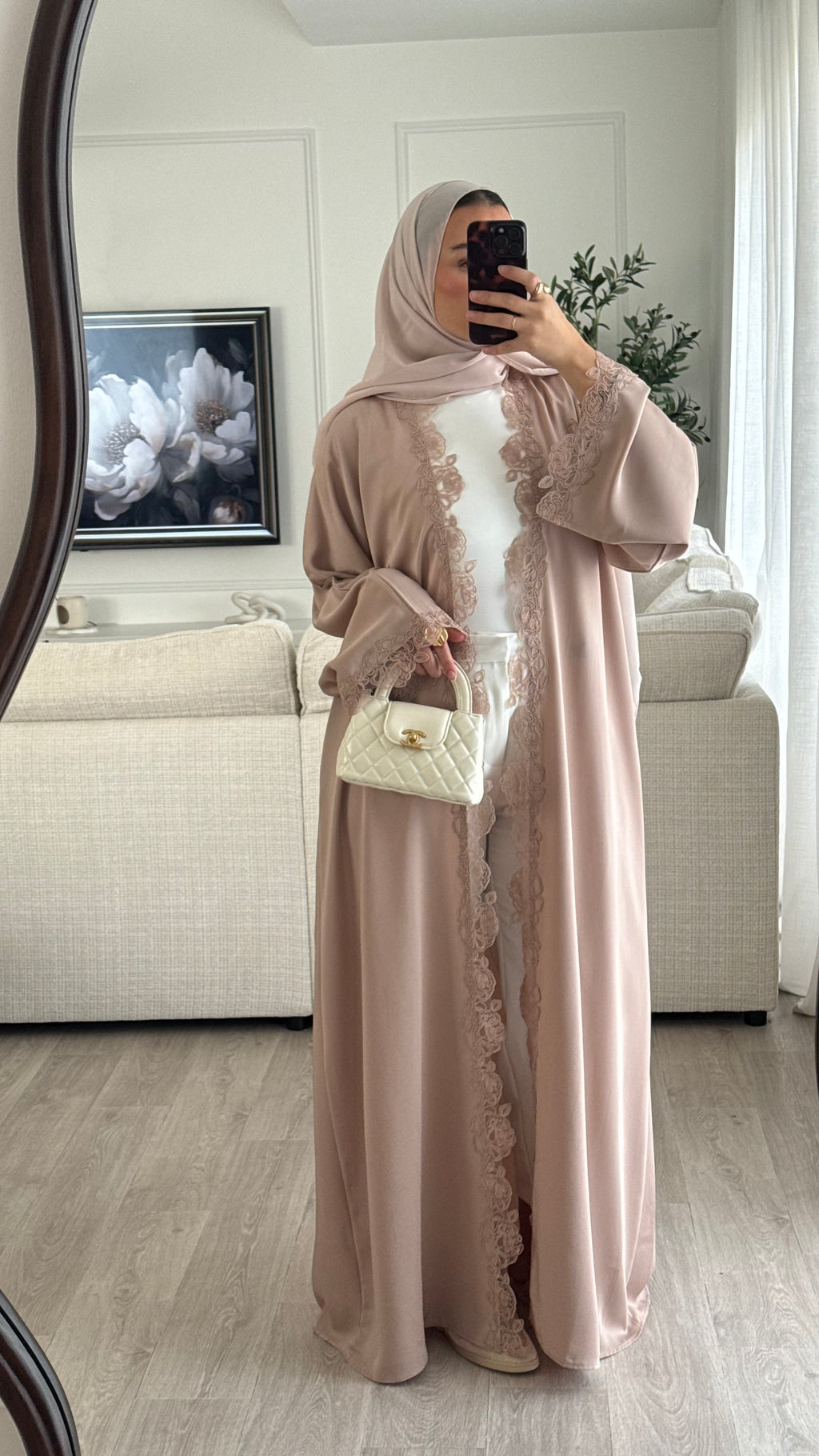 Abaya Lace | Nude [Édition spéciale – Création Dubaï]