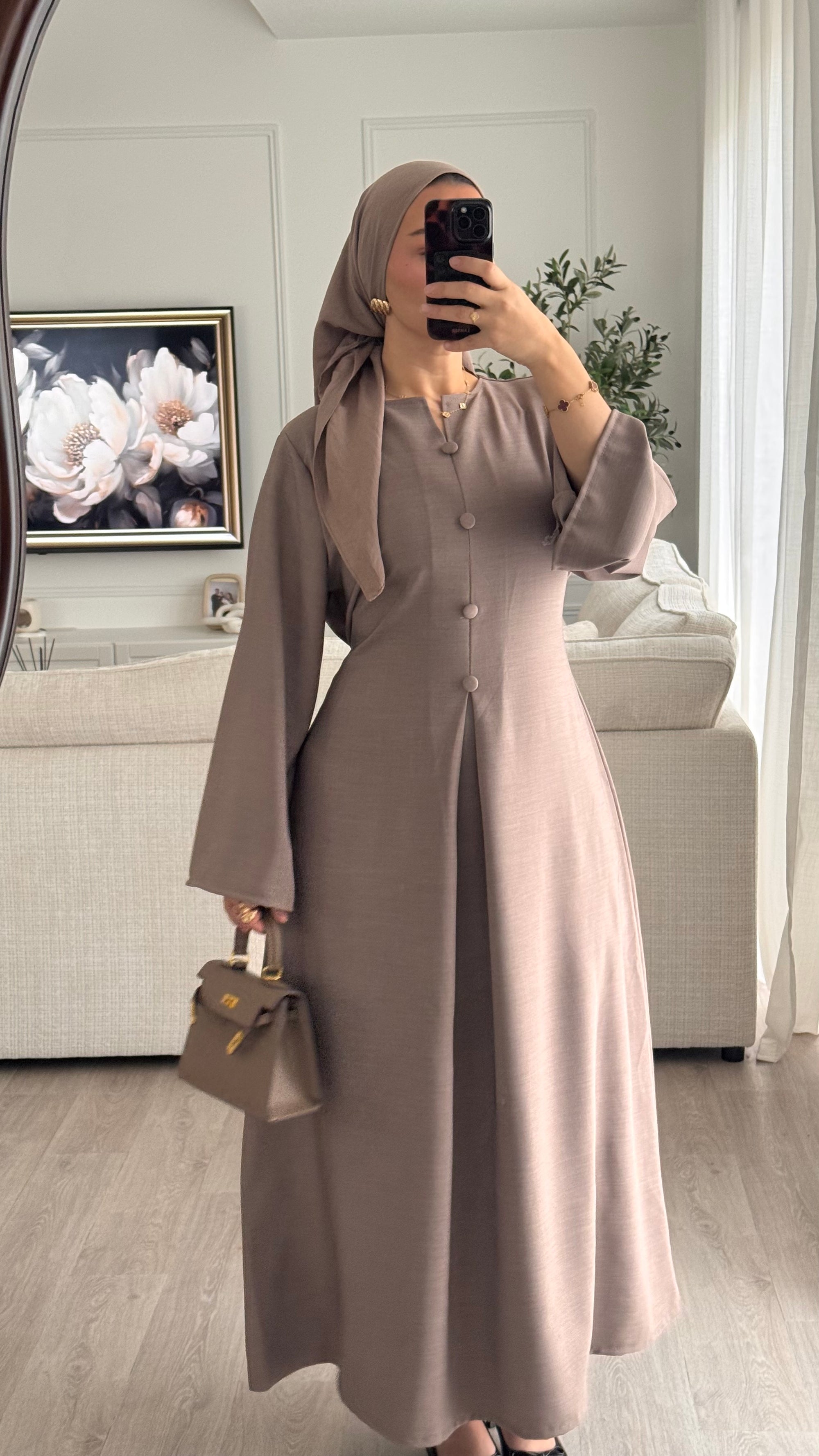 Amani Dress | Taupe