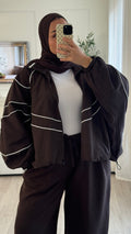 Veste oversize | Chocolat
