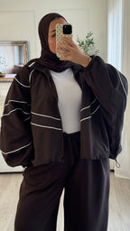 Veste oversize | Chocolat