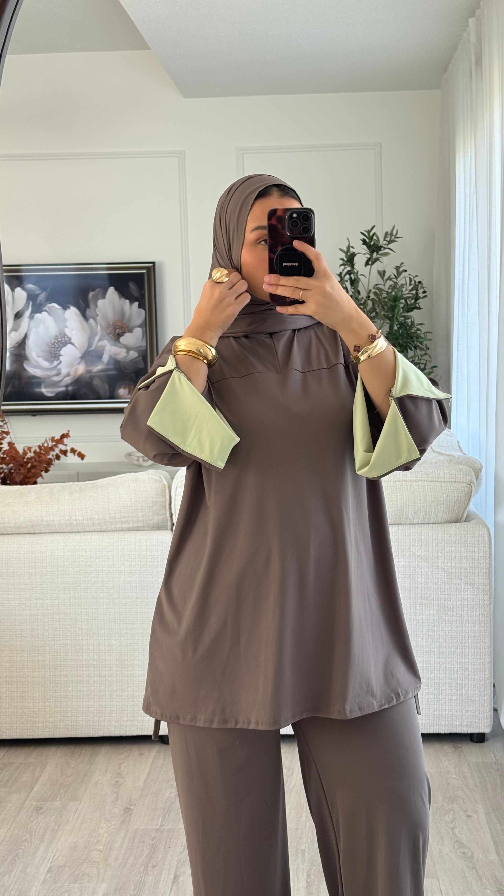 Burkini Lycia | taupe - vert