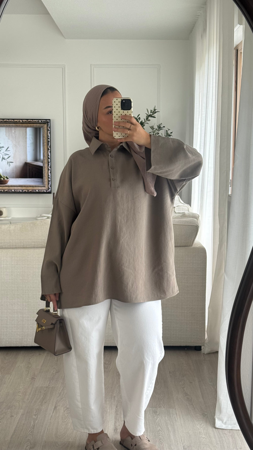 Polo Oversize | Taupe