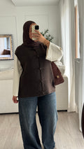 Gilet sans manches | Chocolat