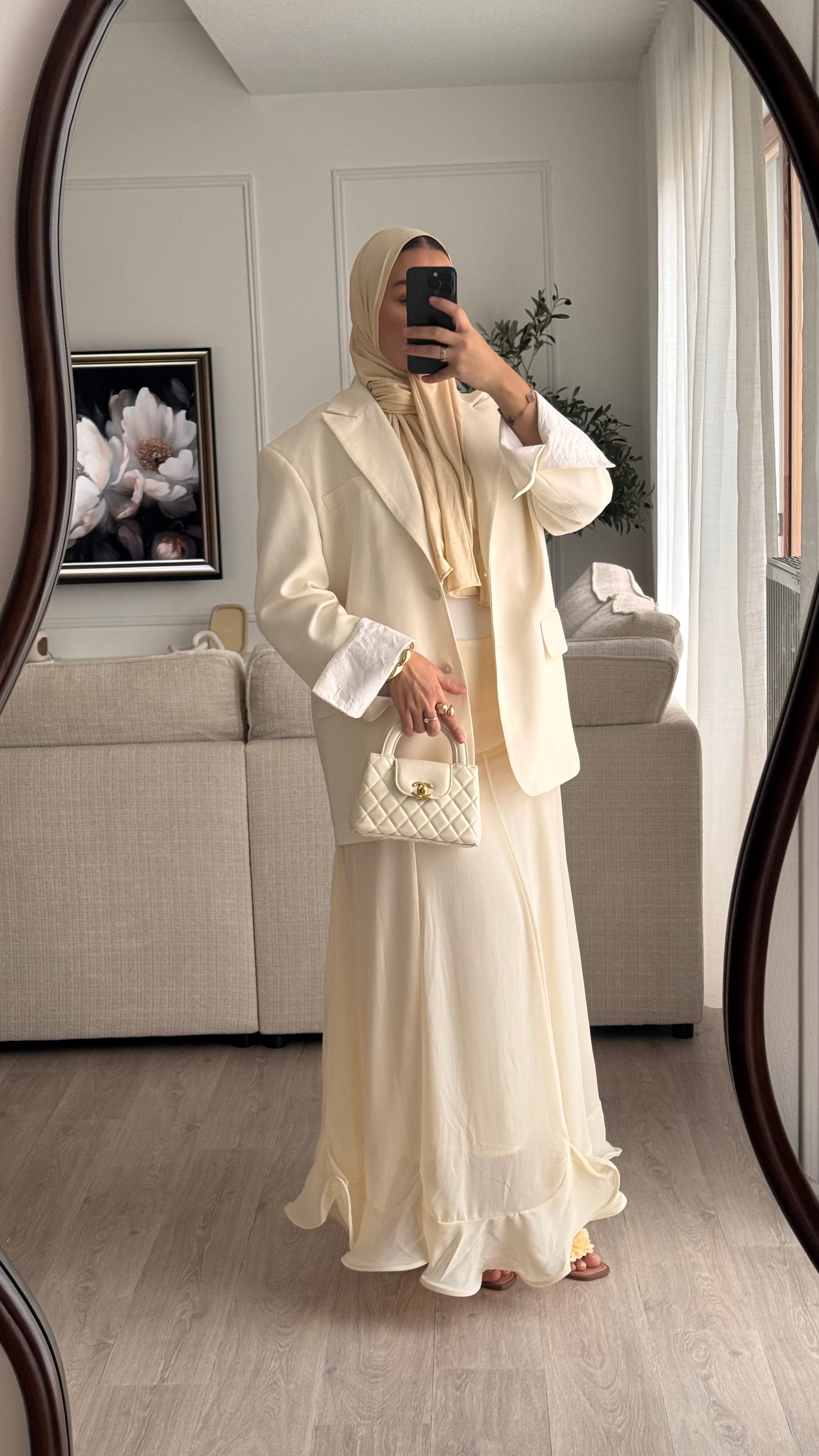 Jupe à volant | Ecru