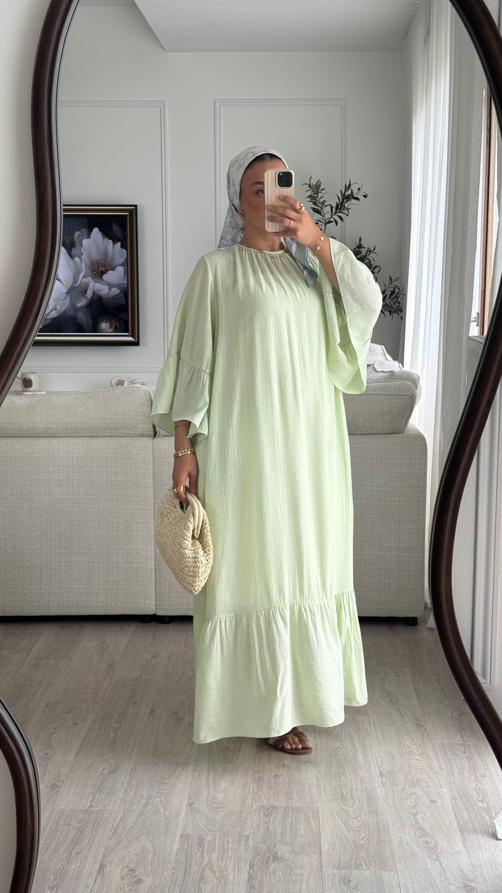 Robe à volant | Menthe