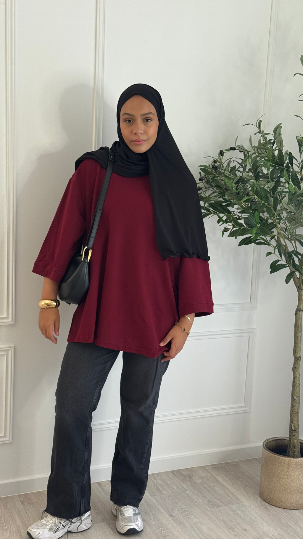 T-Shirt oversize l Burgundy