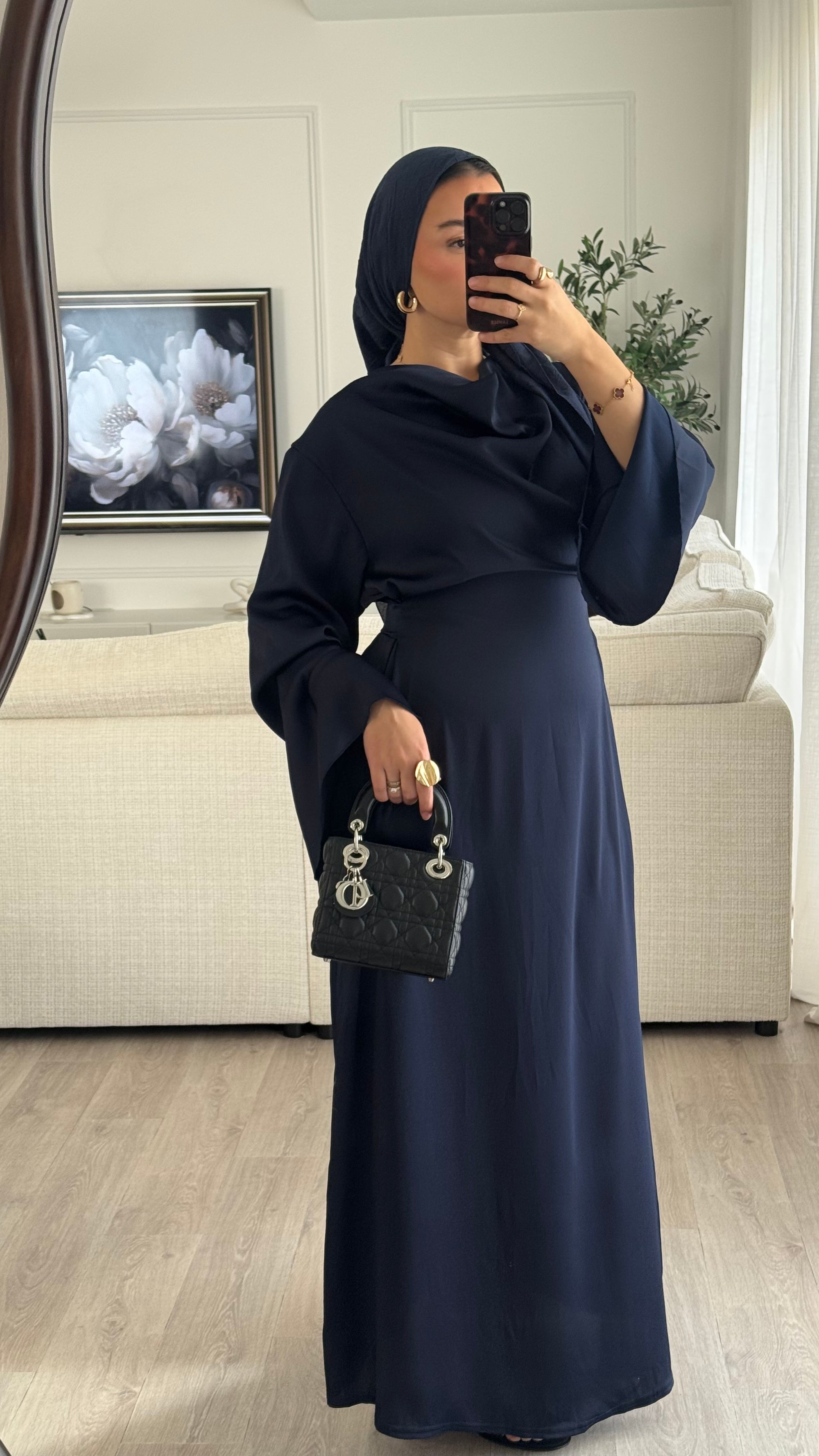 Robe Aseel | Bleu nuit