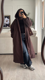 Doudoune longue | Chocolat