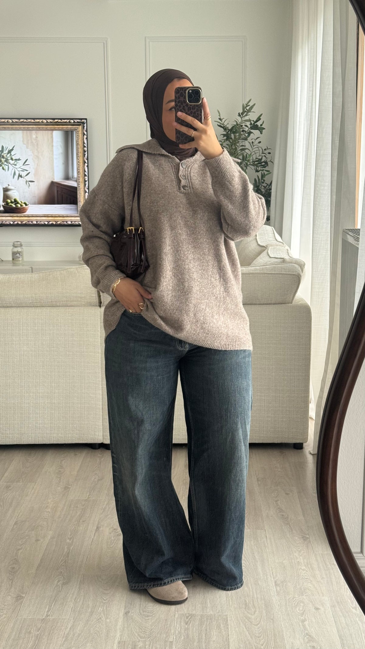 Pull Polo | Taupe