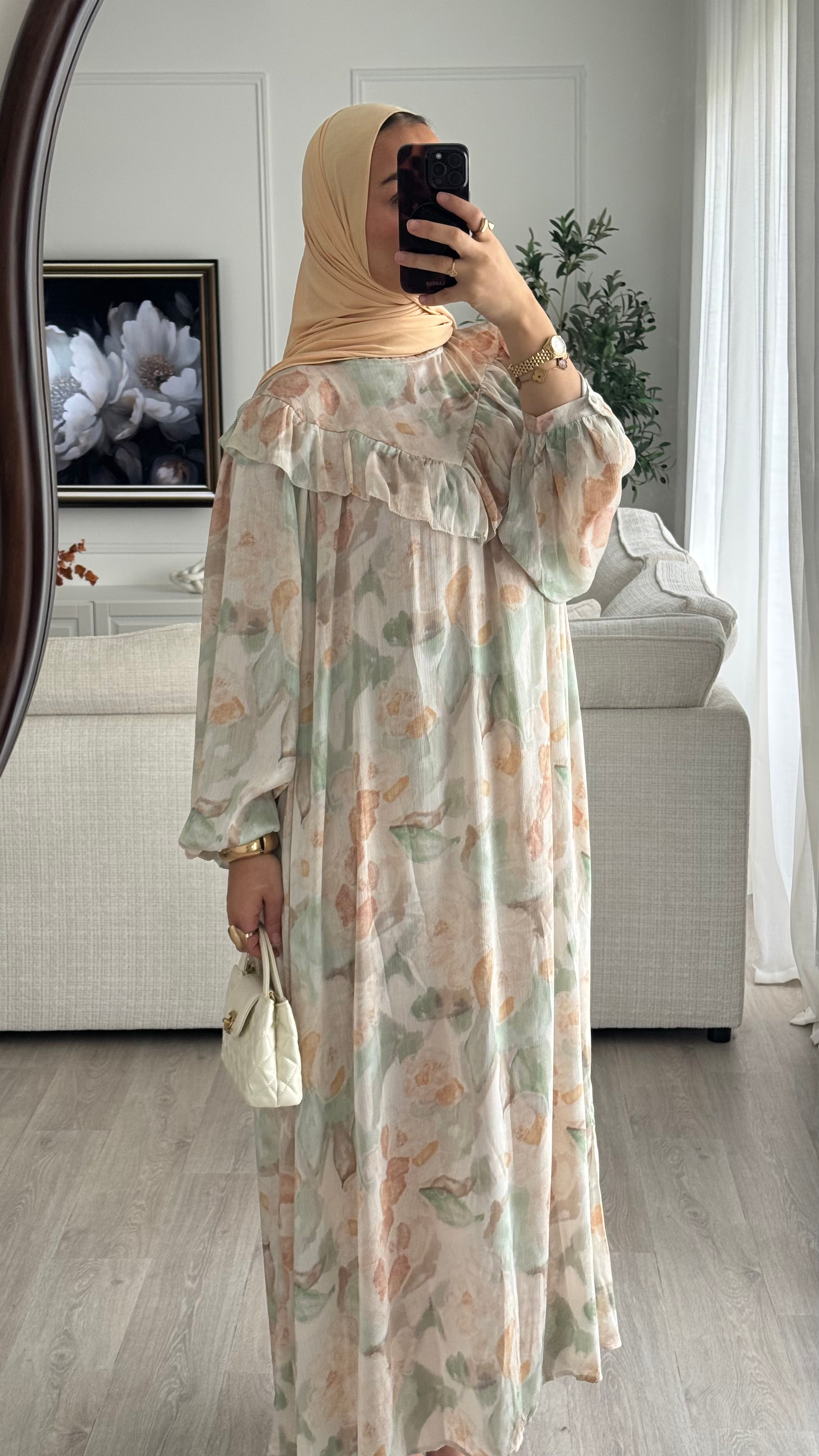 Robe Taliya | orange - vert