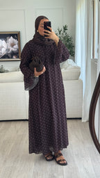 Robe à pois mousseline | Chocolat